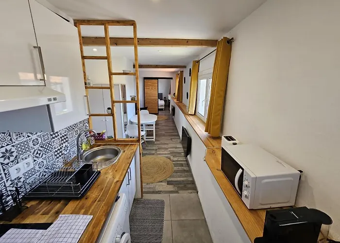 公寓 Casita - Agreable Et Cosy Avec Parking Et Wifi 昂代